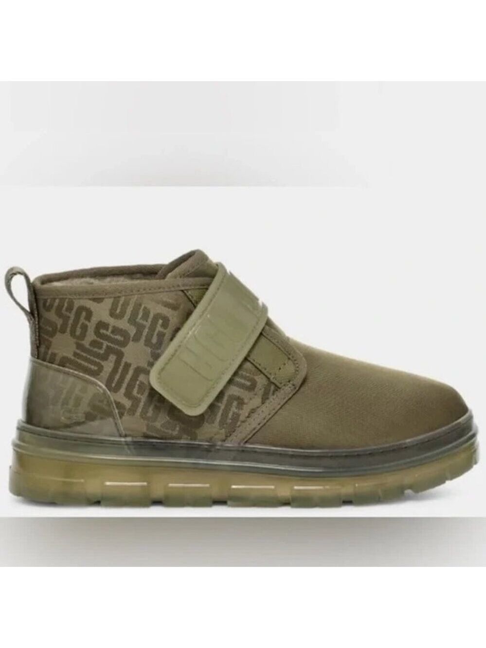 UGG‎ Neumel Graphic Monogram Sheepskin Chukka Boots Green 1140150